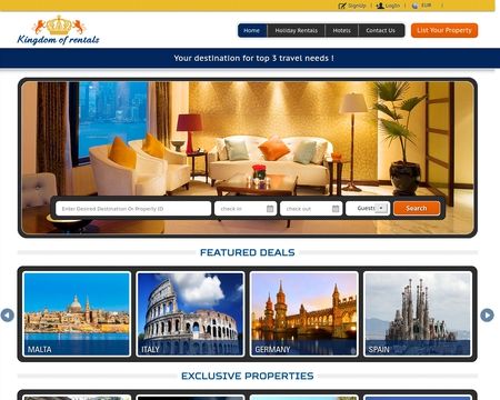 website thubmnail of Kingdom Of Rentals