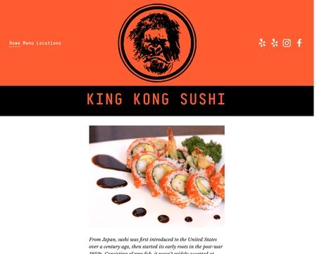 website thubmnail of KingKong Sushi