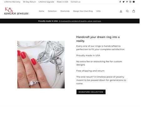 website thubmnail of King Of Jewelry