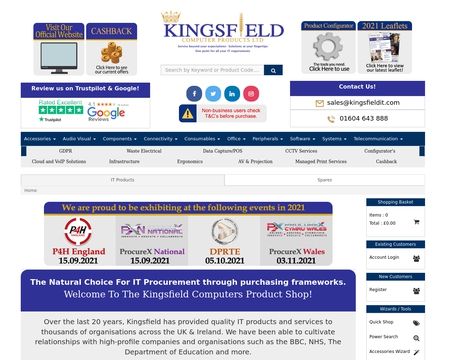 website thubmnail of Kingsfield Computer Products Ltd