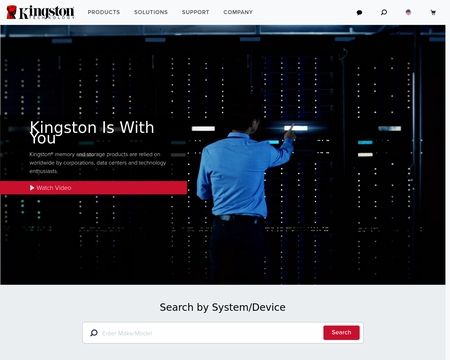 website thubmnail of Kingston Technology