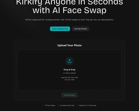 website thubmnail of Kirkify.io
