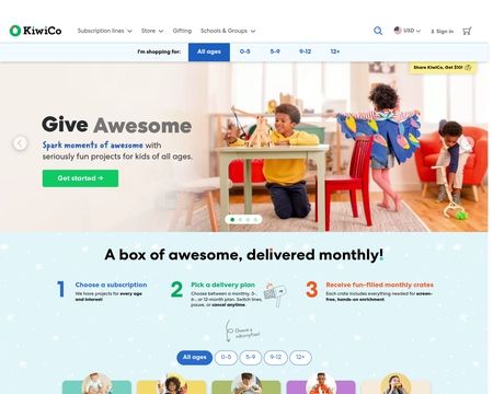 website thubmnail of KiwiCo