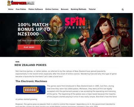 website thubmnail of Kiwi Pokies