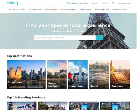 website thubmnail of Kkday