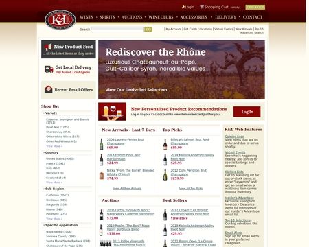 website thubmnail of K&L Wines