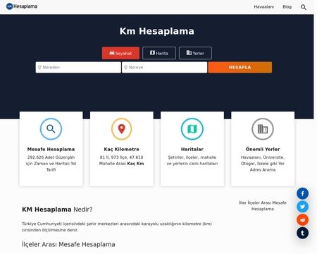 website thubmnail of Kmhesaplama