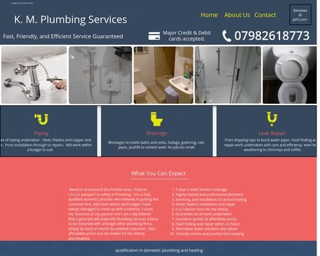website thubmnail of Kmplumbingservices
