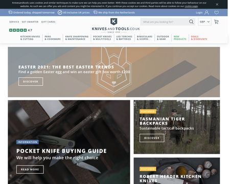 website thubmnail of KnivesAndTools