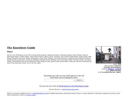 website thubmnail of Knowhere.co.uk