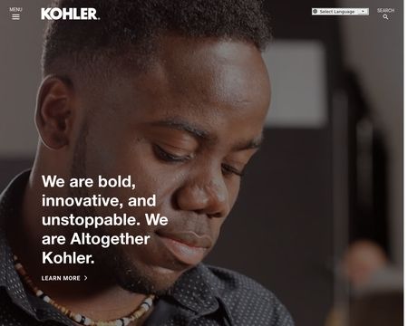 website thubmnail of Kohlercompany