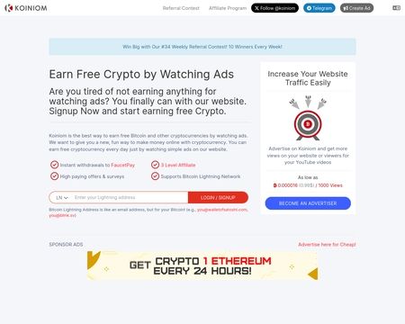 website thubmnail of Koiniom