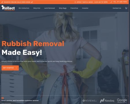 website thubmnail of Kollect.ie