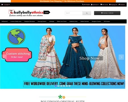 website thubmnail of Kollybollyethnics