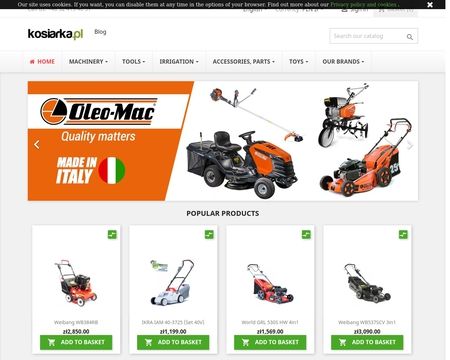 website thubmnail of Kosiarka.pl