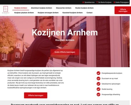 website thubmnail of Kozijnen Arnhem