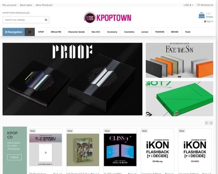 website thubmnail of KPOPTOWN