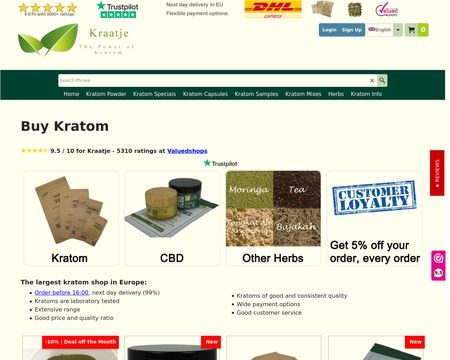 website thubmnail of Kraatje.eu