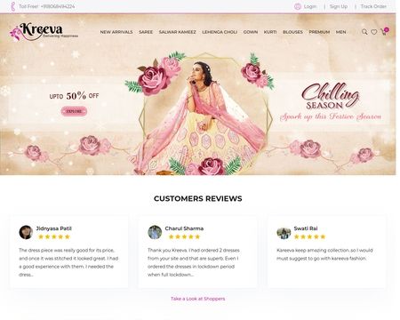 website thubmnail of Kreeva
