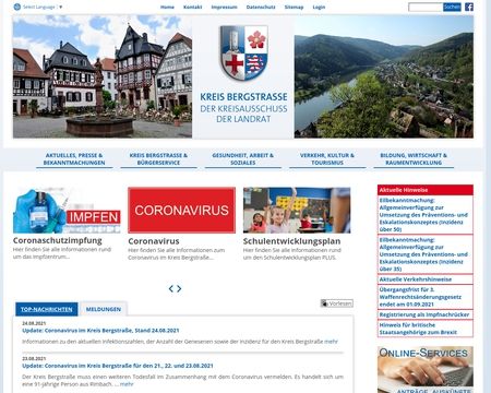website thubmnail of Kreis-bergstrasse.de