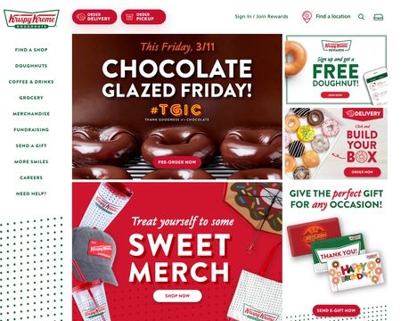 website thubmnail of Krispy Kreme