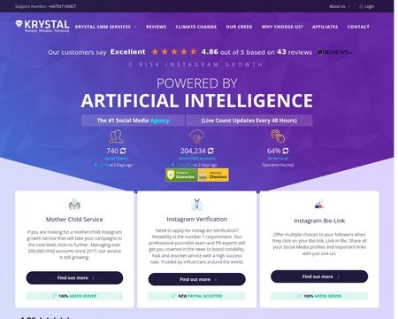 website thubmnail of Krystal Growth