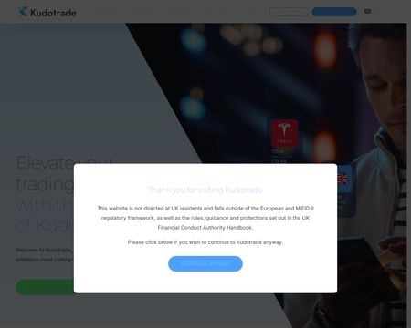 website thubmnail of Kudotrade