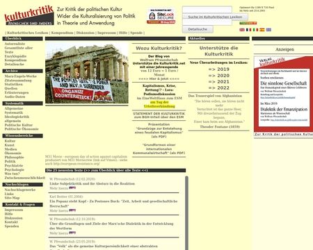 website thubmnail of Kulturkritik.net