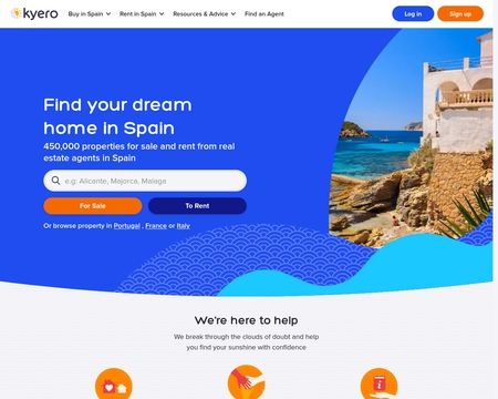 website thubmnail of Kyero