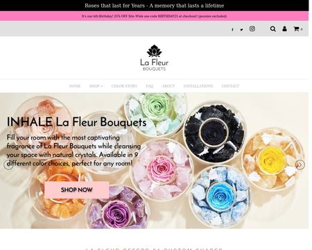 website thubmnail of La Fleur Bouquets