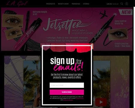 website thubmnail of LA Girl Cosmetics