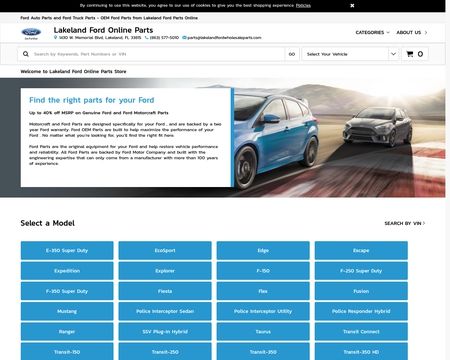 website thubmnail of Lakeland Ford Parts