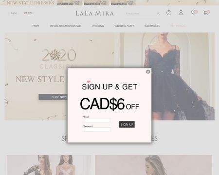 website thubmnail of La La Mira