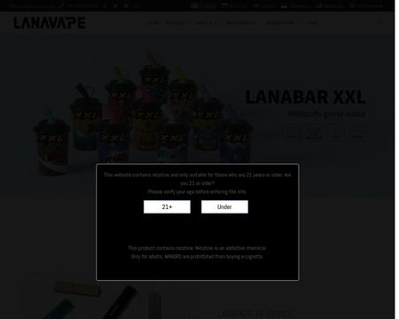 website thubmnail of Lanavape