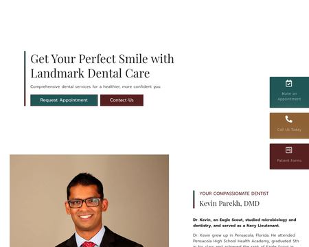 website thubmnail of Landmark Dental Care