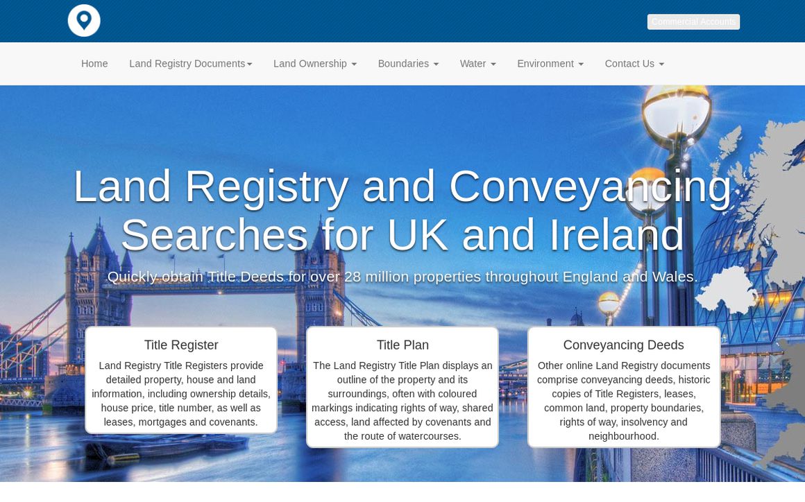 website thubmnail of Landsearch.net
