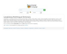 Thumbnail of Langtolang Multilingual Dictionary