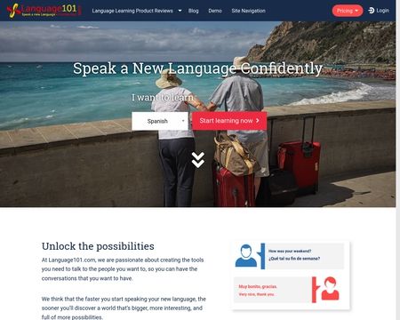 website thubmnail of Language101.com
