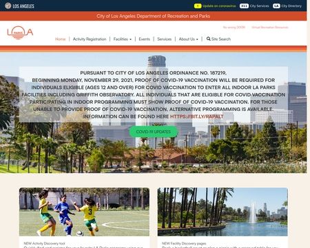 website thubmnail of Laparks.org