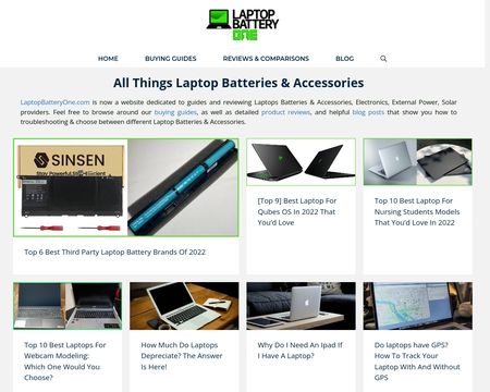 website thubmnail of LaptopBatteryOne
