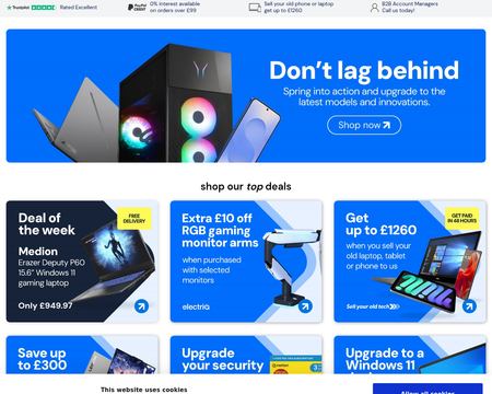website thubmnail of LaptopsDirect UK