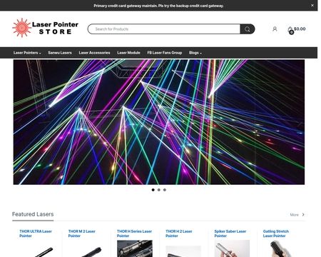 website thubmnail of Laser Pointer Store
