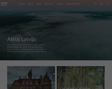 website thubmnail of Latvia.travel
