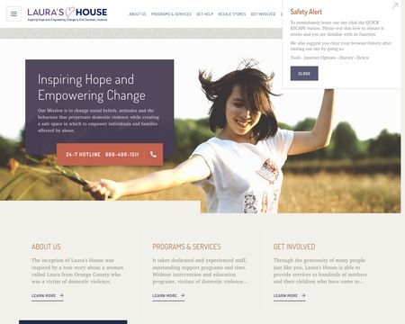 website thubmnail of Lauras House
