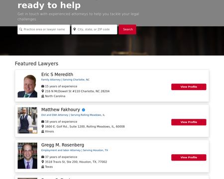 website thubmnail of Lawyergist