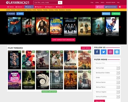 website thubmnail of Layarkaca21.uno