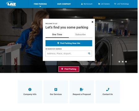 website thubmnail of Lazparking