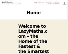 Thumbnail of LazyMaths.com