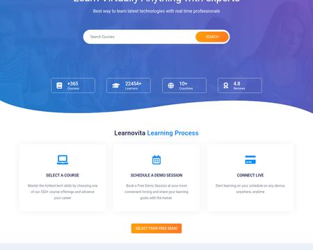 website thubmnail of Learnovita
