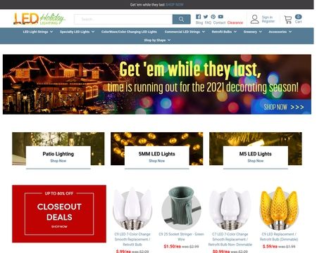 website thubmnail of LED Holiday Lighting